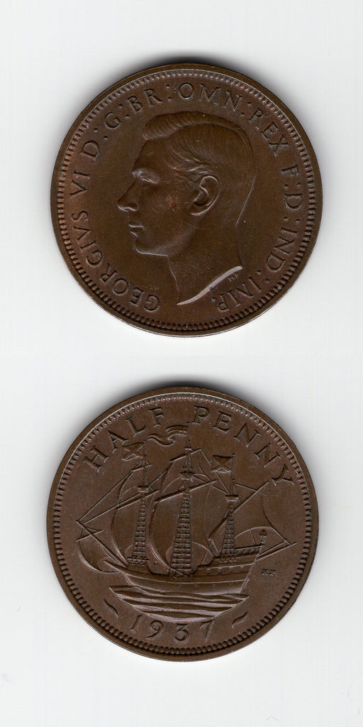 1937 Halfpenny AUNC