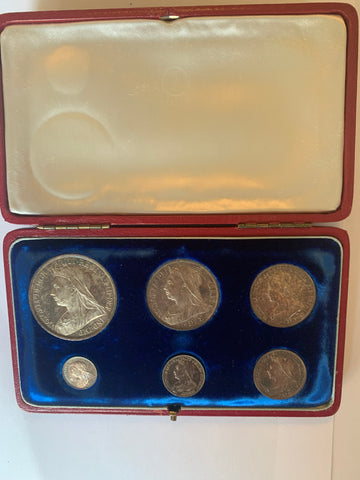 1893 GB Old Head Silver Proof Set UNC