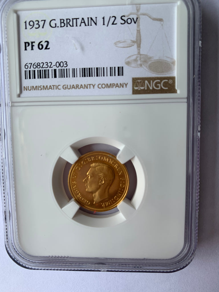 1937 George V1 Proof Half Sovereign UNC