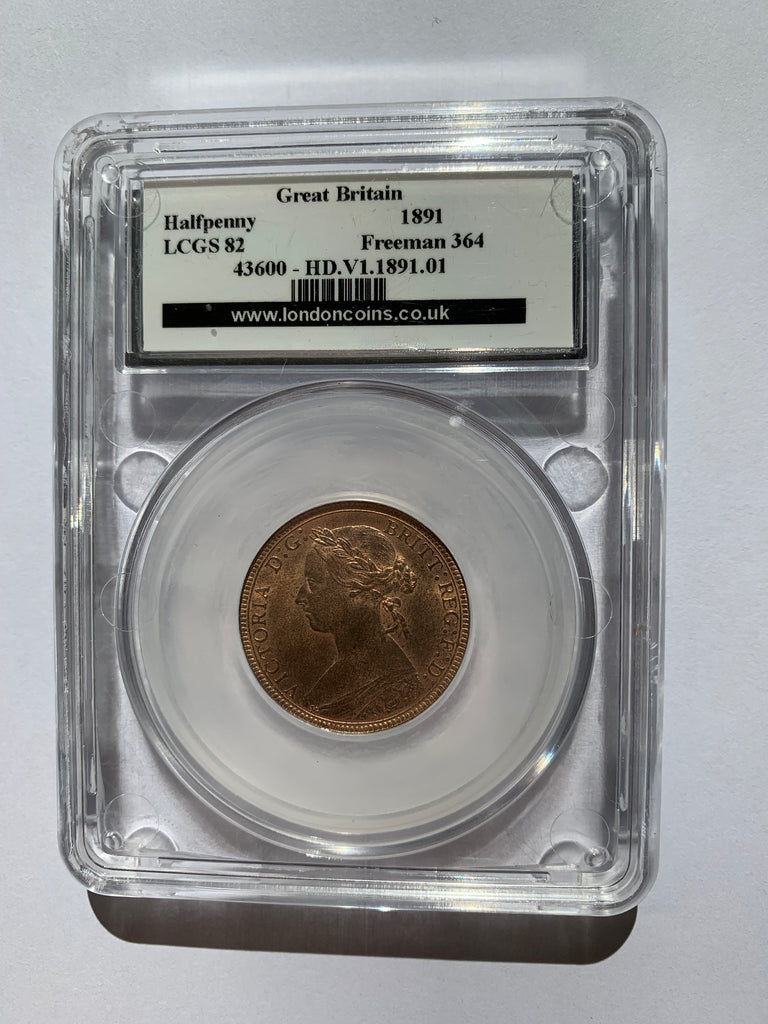 1891 Halfpenny UNC