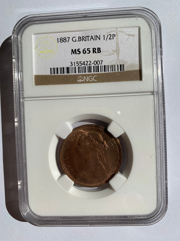 1887 Halfpenny UNC