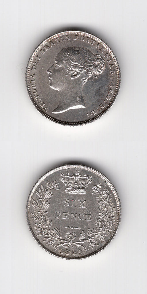 1844 Sixpence GEF