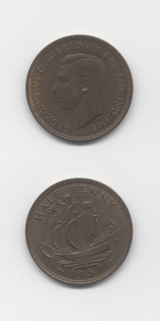 1937 Halfpenny AUNC