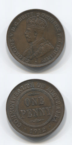 1912 H  Australia Penny GEF