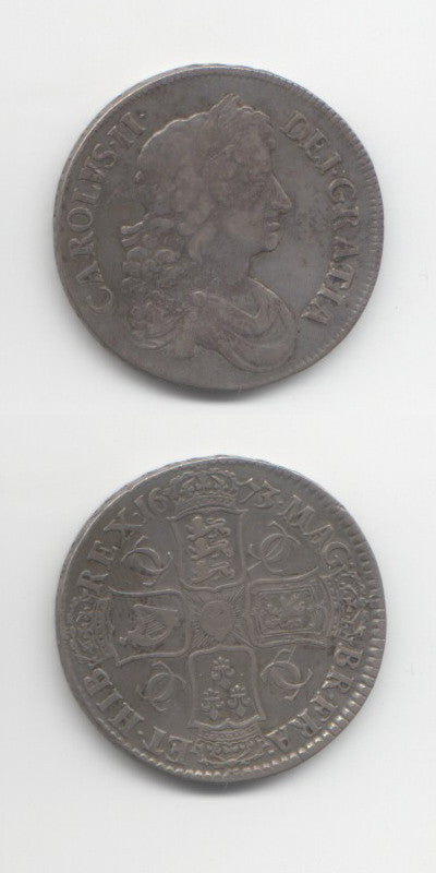 1673 Charles 2nd Crown AVF