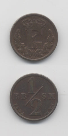 1852 1/2 Rigsbankskilling GVF