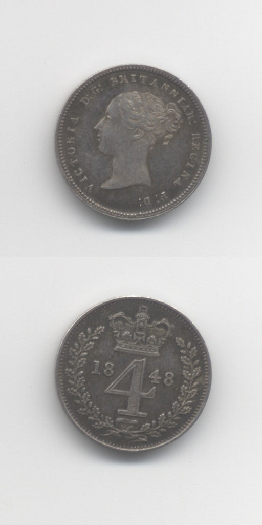 1848 Maundy Fourpence UNC