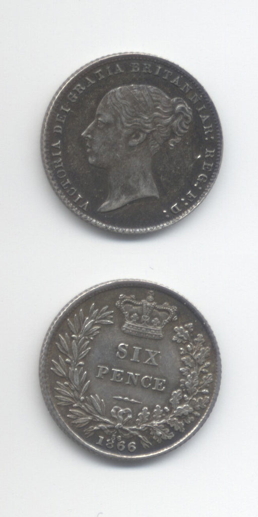1866 Sixpence AEF
