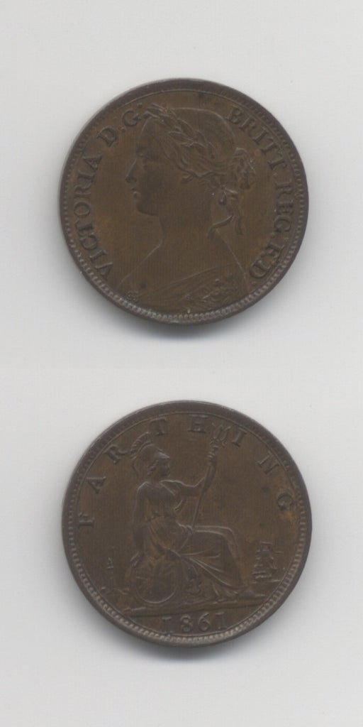1861 Farthing 4 Berries AEF