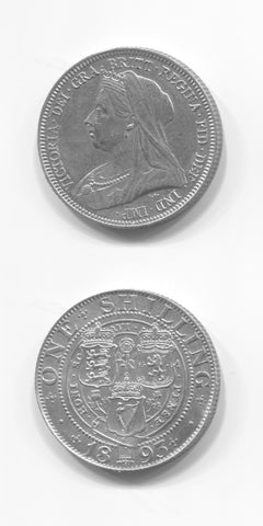 1893 Shilling Small  Letters  GEF/UNC