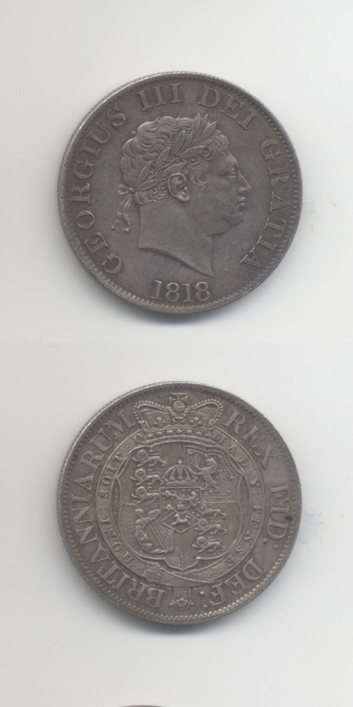 1818 Halfcrown AUNC