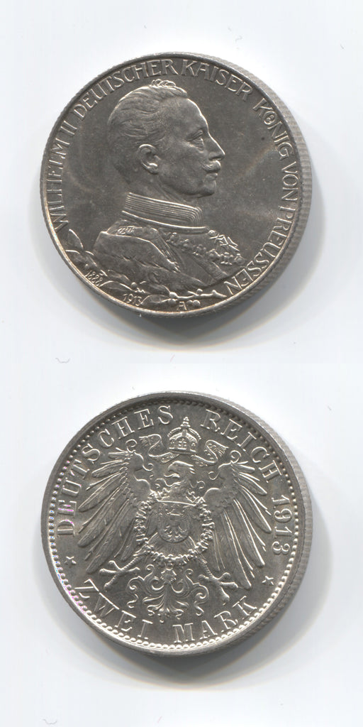 1913A Prussia 2 Marks UNC