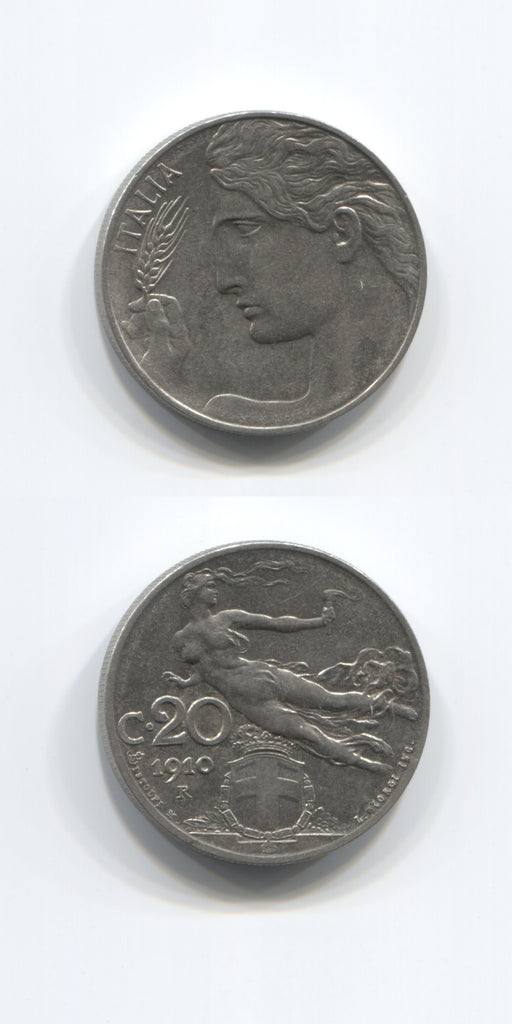1910 Italy 20 Centesimi UNC
