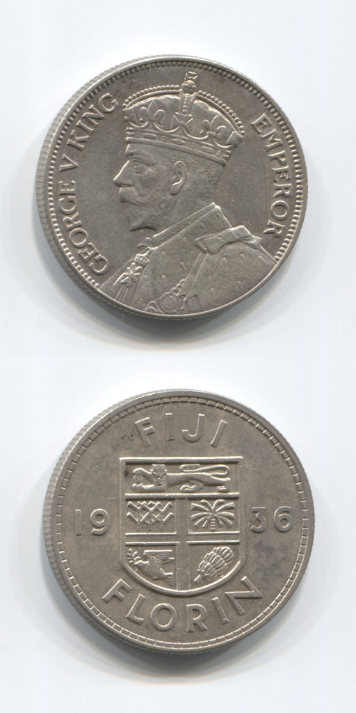 1936 Fiji Florin AUNC