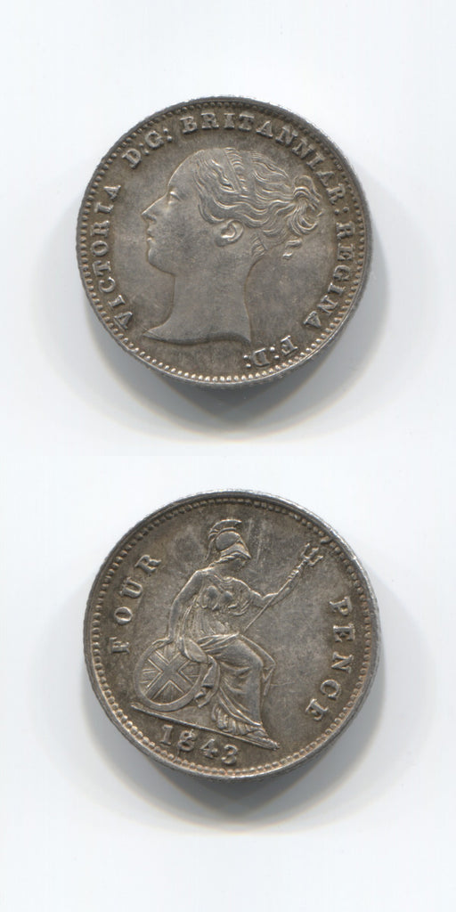 1843 Groat AUNC