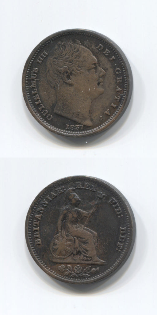 1837 Willliam 1V Half of Farthing VF