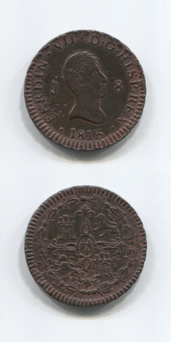 1813 Spain 8 Maravedis AEF/EF