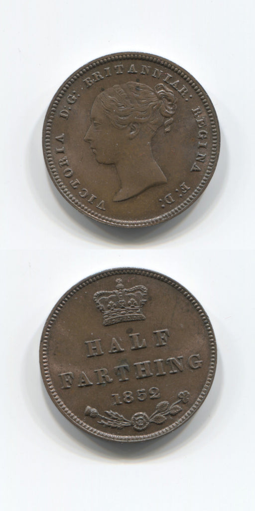 1852 1/2 of 1/4d UNC
