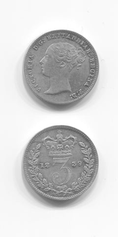 1839 Threepence AUNC