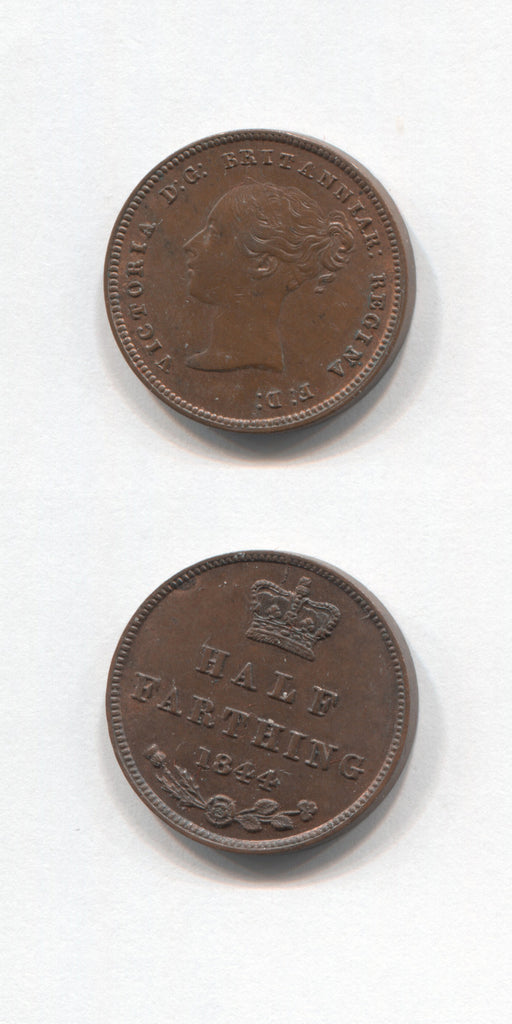 1844 1/2 of 1/4d UNC
