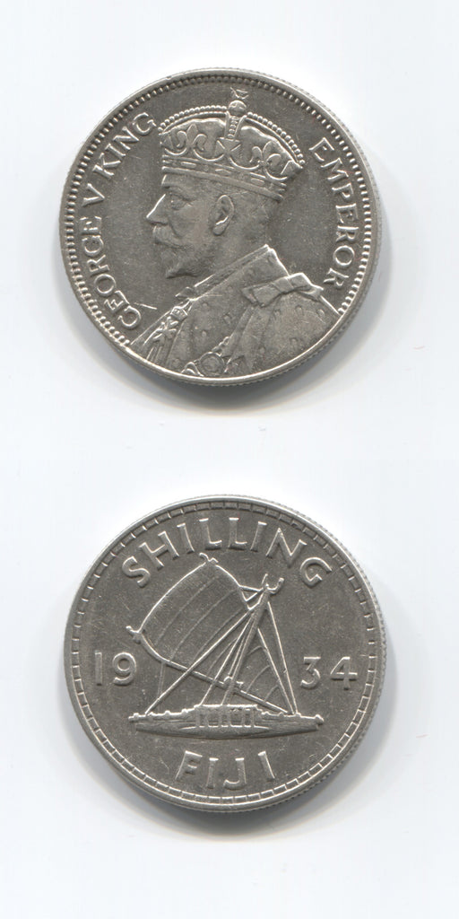 1934 Fiji Shilling GVF