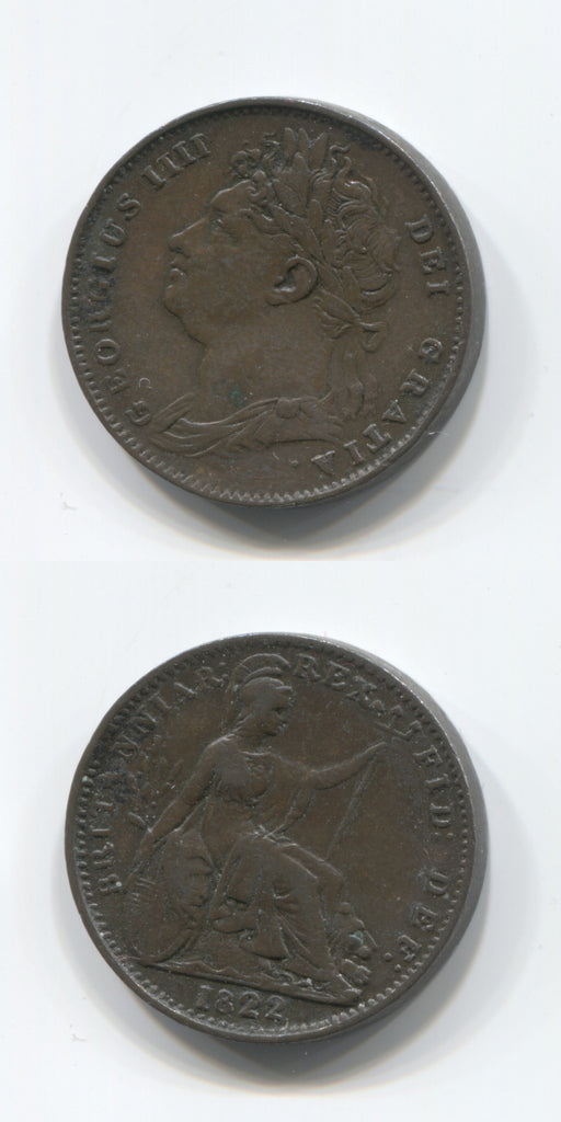 1822 Farthing VF