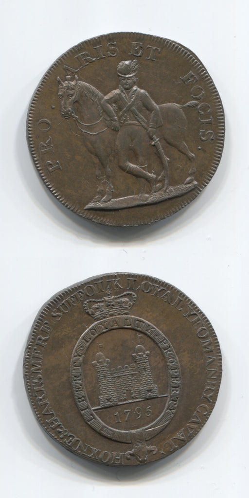 1795 Suffolk Hoxne Halfpenny UNC