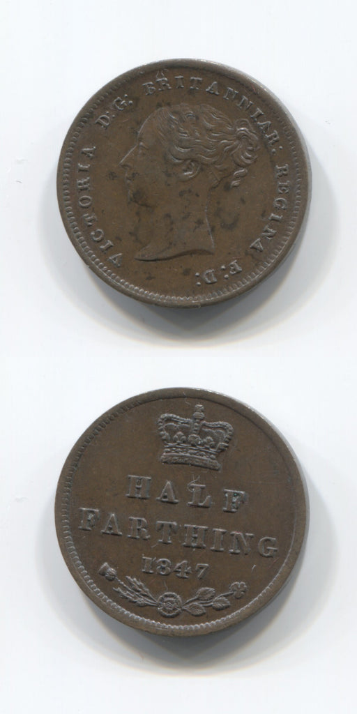 1847 1/2 of 1/4d UNC