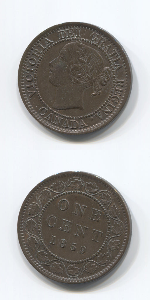 1859 Canada Cent EF