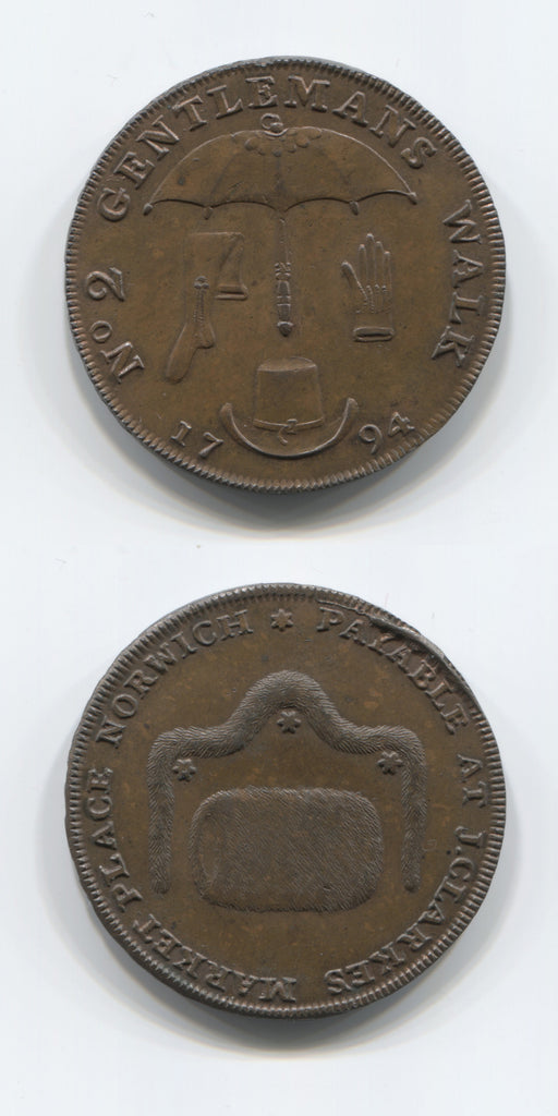 1794 Norfolk Norwich Halfpenny UNC