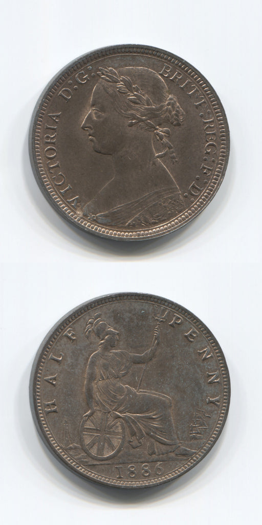 1886 Halfpenny UNC