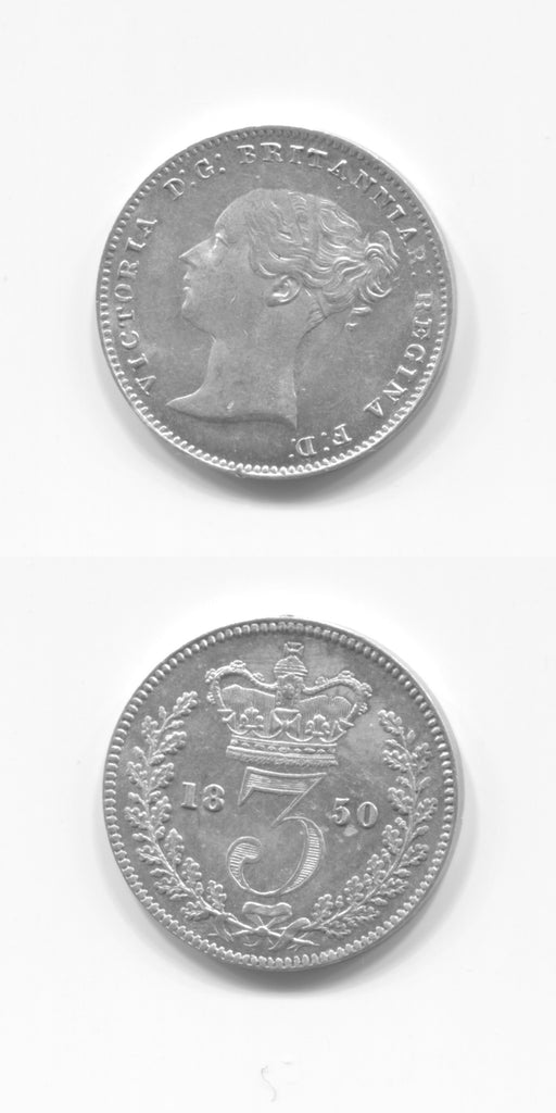 1850 Threepence AUNC