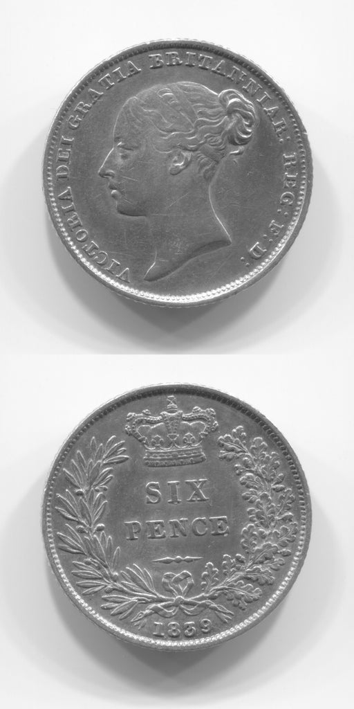 1839 Sixpence VF/GVF