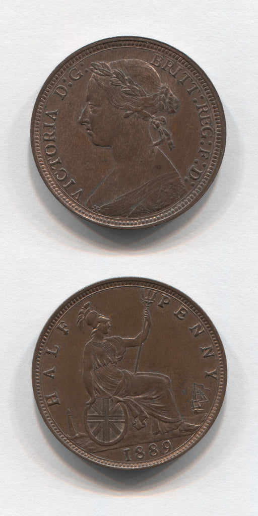1889 Halfpenny UNC