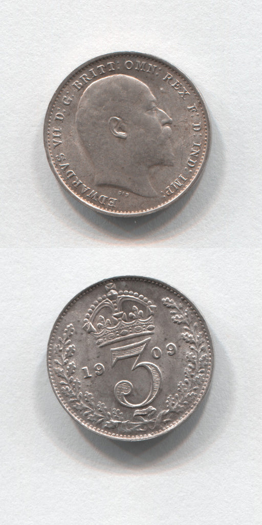 1909 Silver Threepence UNC
