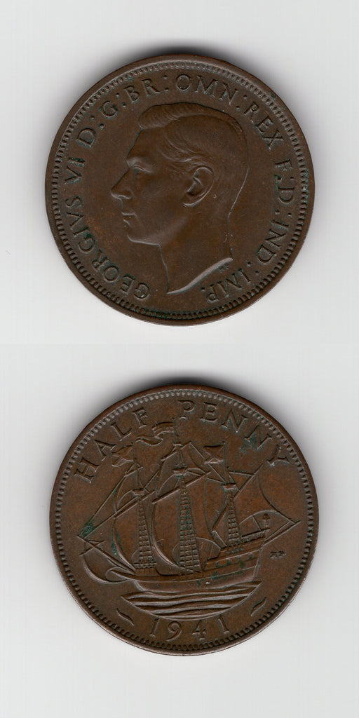 1941 Halfpenny AUNC