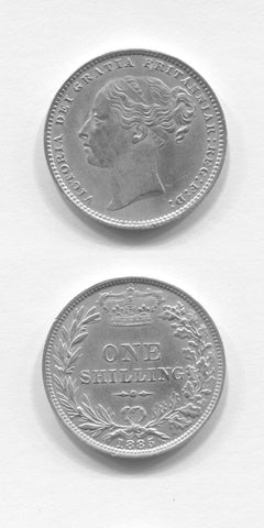 1885 Shilling AUNC