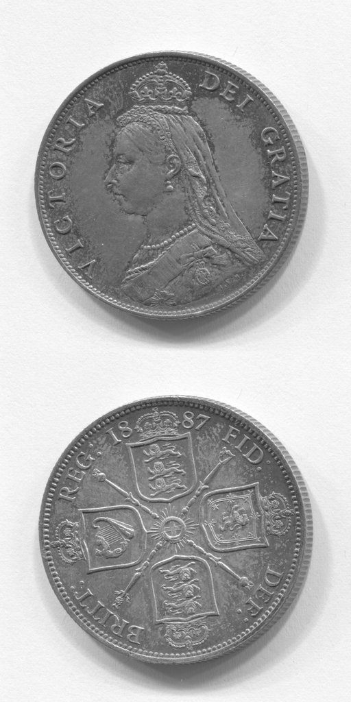 1887 Florin AUNC/UNC