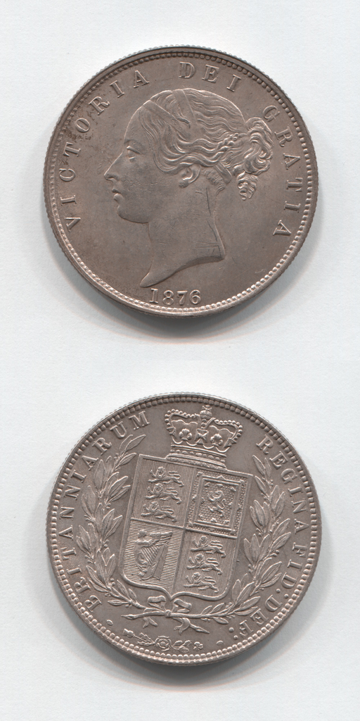 1876 Halfcrown GEF/UNC