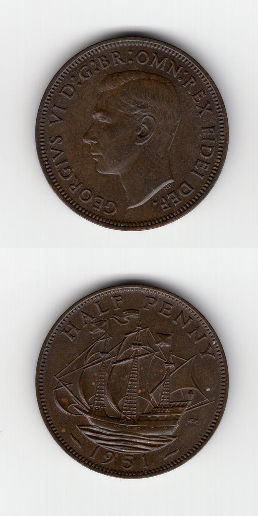 1951 Halfpennny UNC