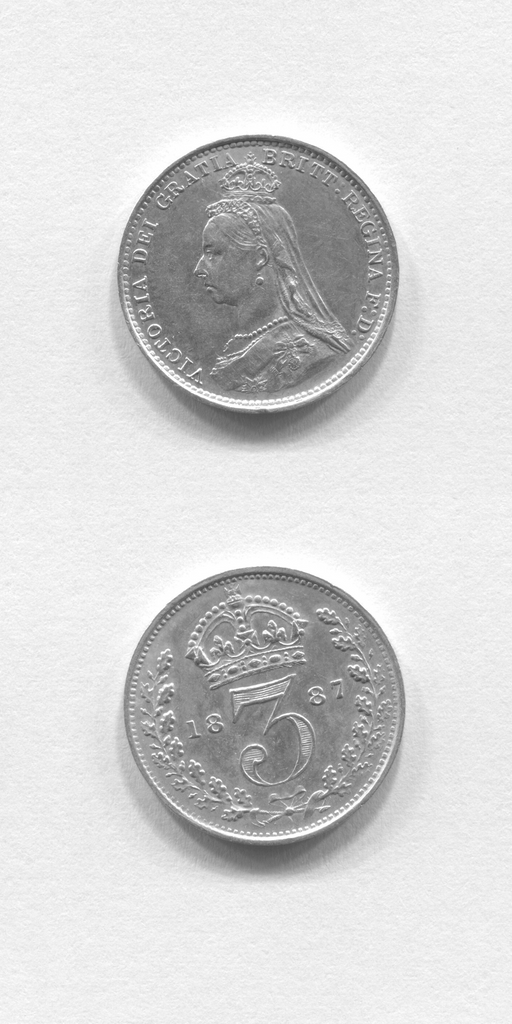 1887 Threepence UNC