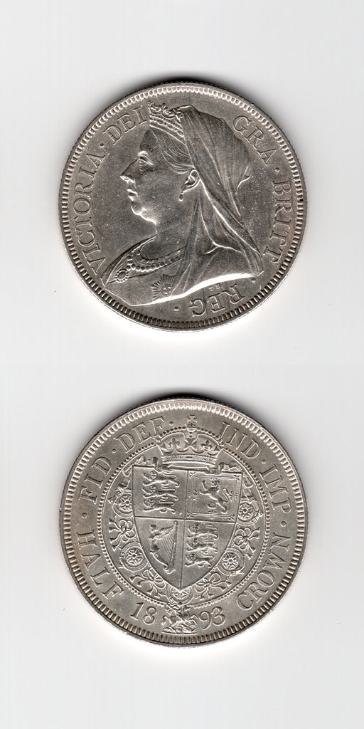 1893 Halfcrown AUNC/UNC
