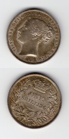1866 Shilling UNC