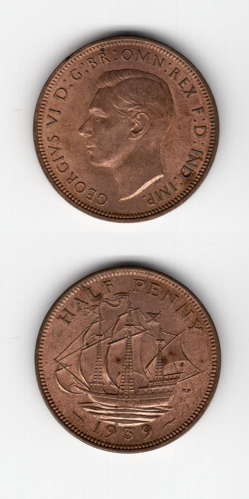 1939 Halfpenny UNC