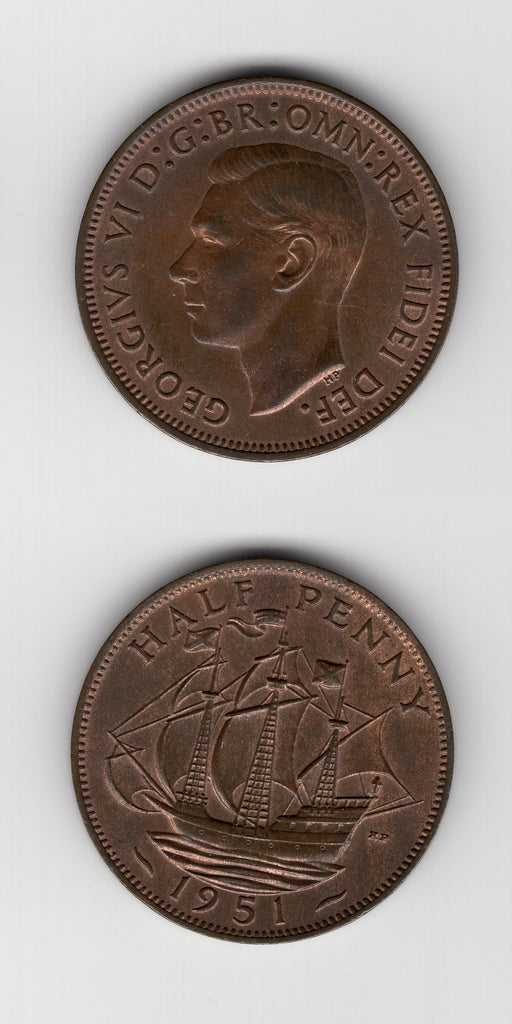 1951 Halfpenny GEF