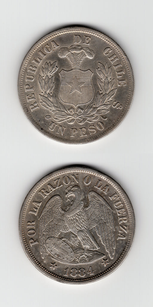 1884 Chile Peso GEF