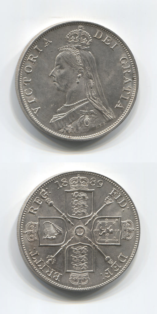 1889 Double Florin UNC