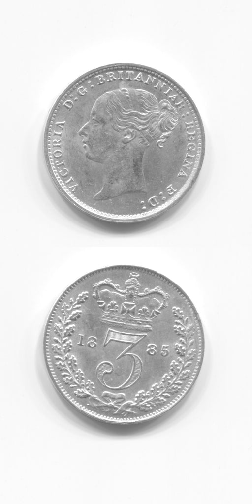 1885 Threepence BU
