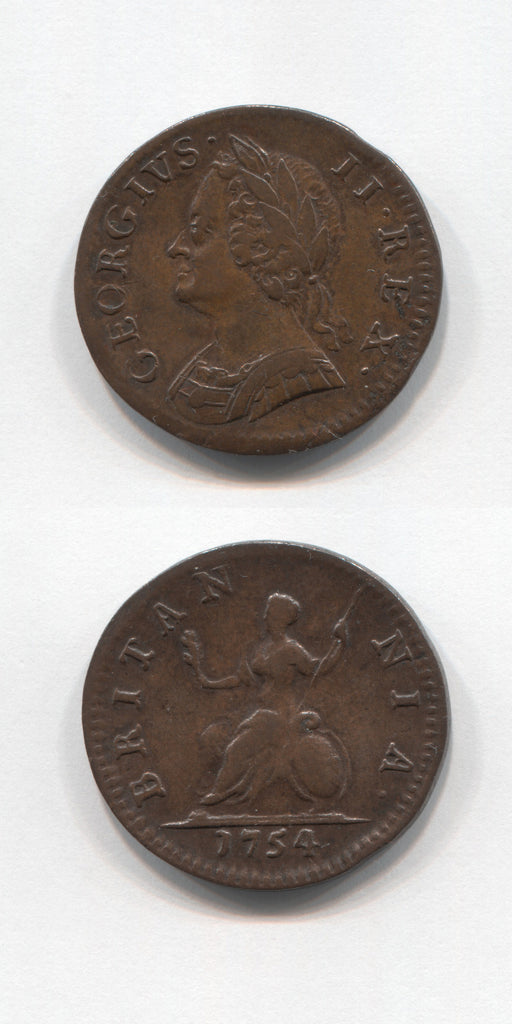 1754 Farthing VF