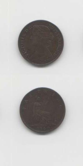 1860 Victoria AEF Farthing
